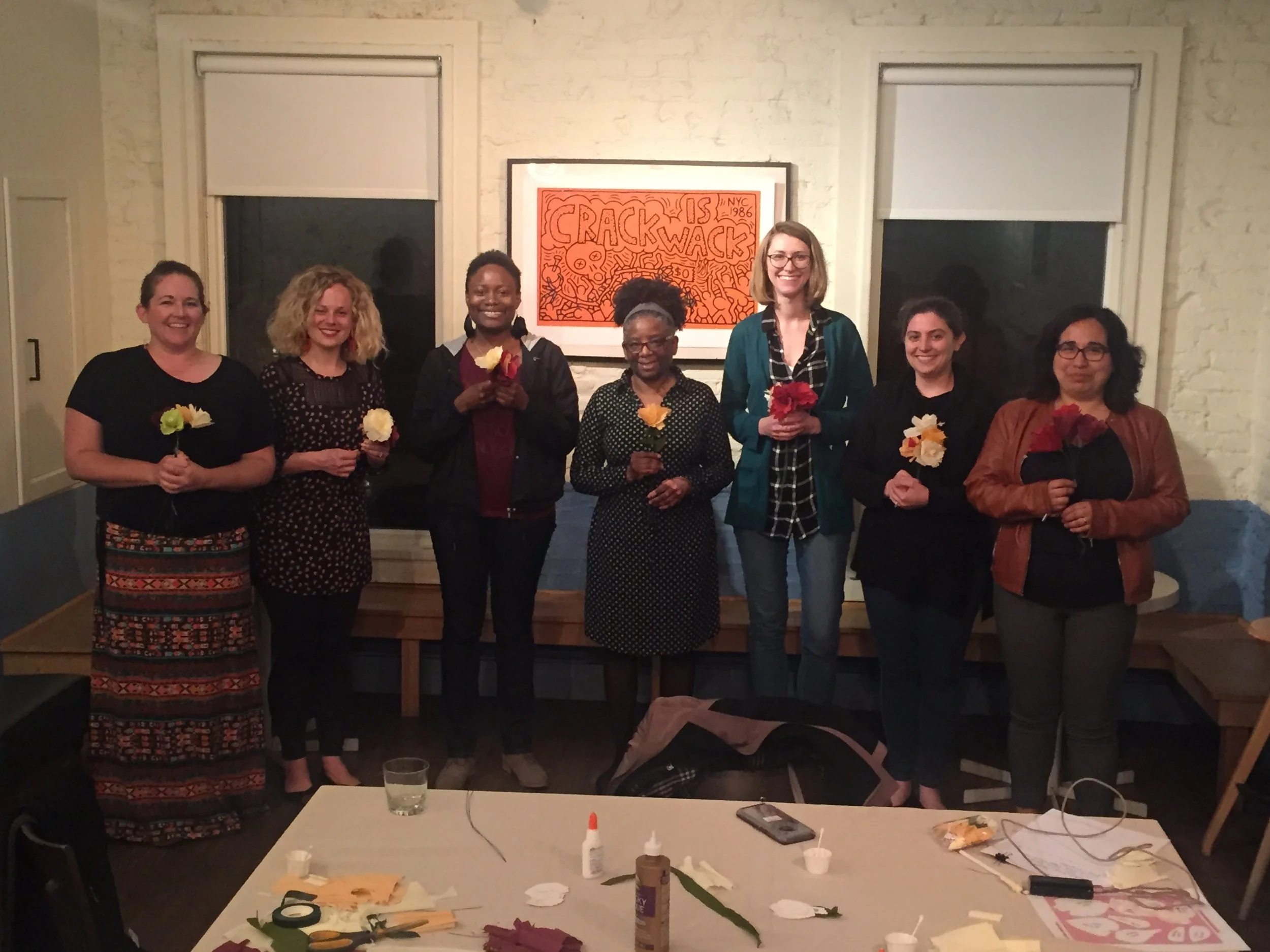 Recap: Distill Creative DC’s April Paper Flower Workshop 