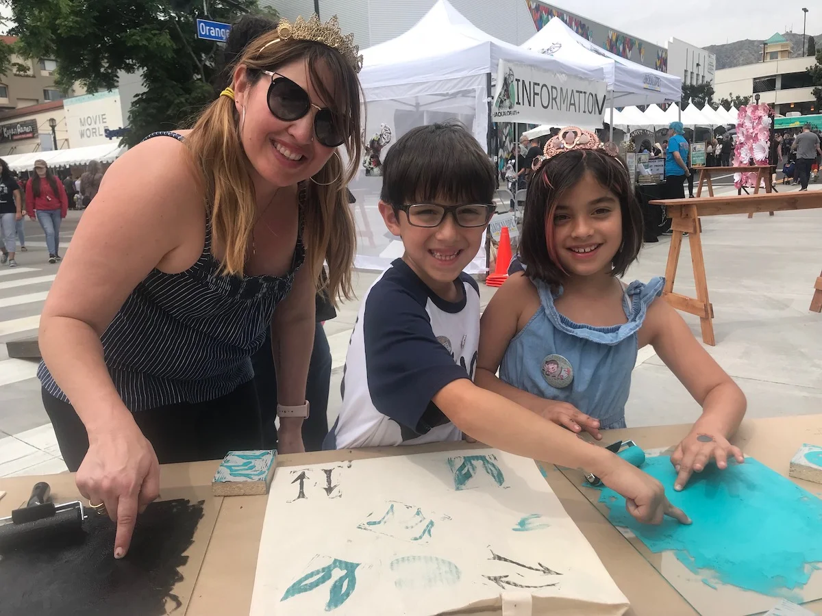 Recap: Block Printing at Jackalope Art Fair in Pasadena