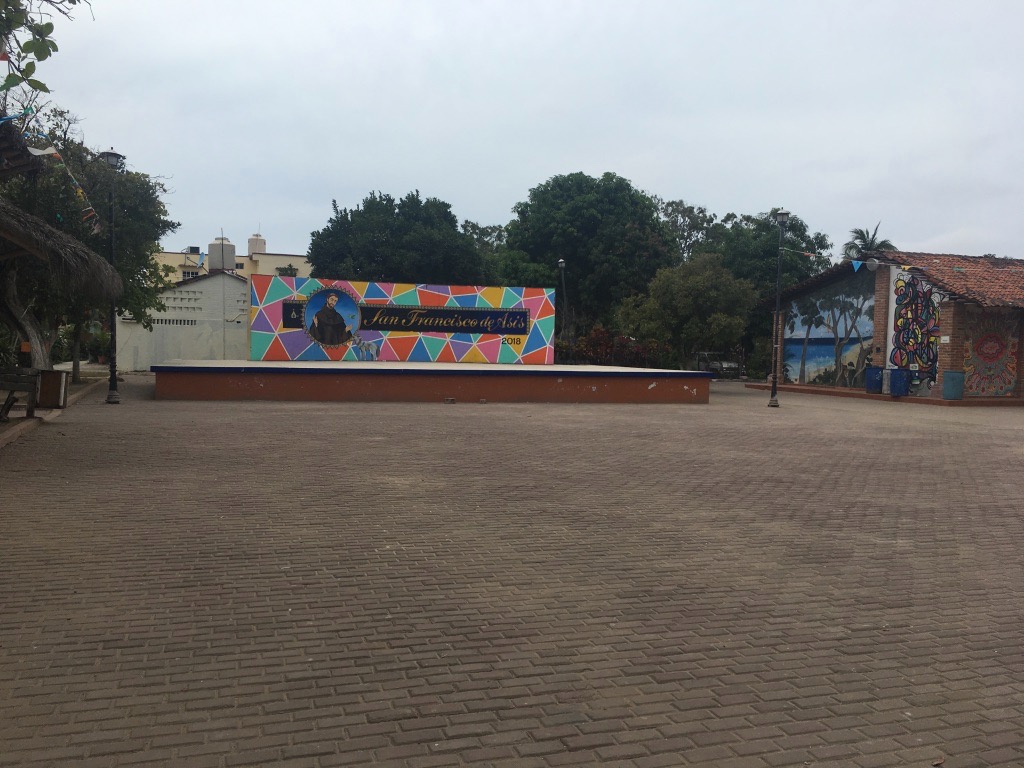 Mural in plaza in San Pancho