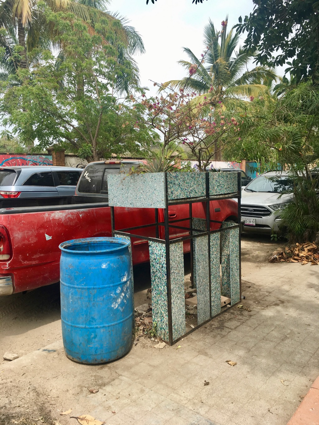 Painted Planter in San Pancho