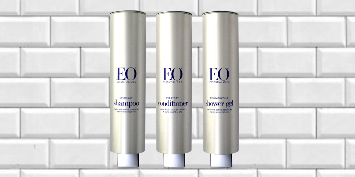 EO BRUSHED ALUMINUM SOAP DISPENSERS