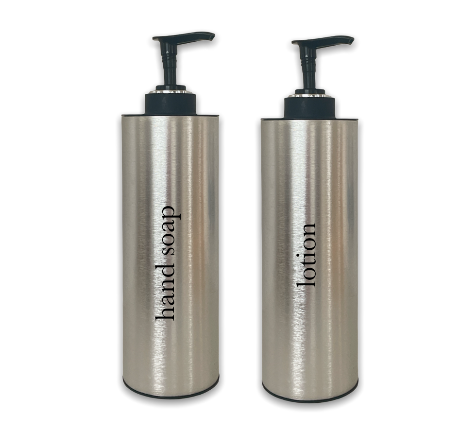 Free-standing vanity dispensers for hotels