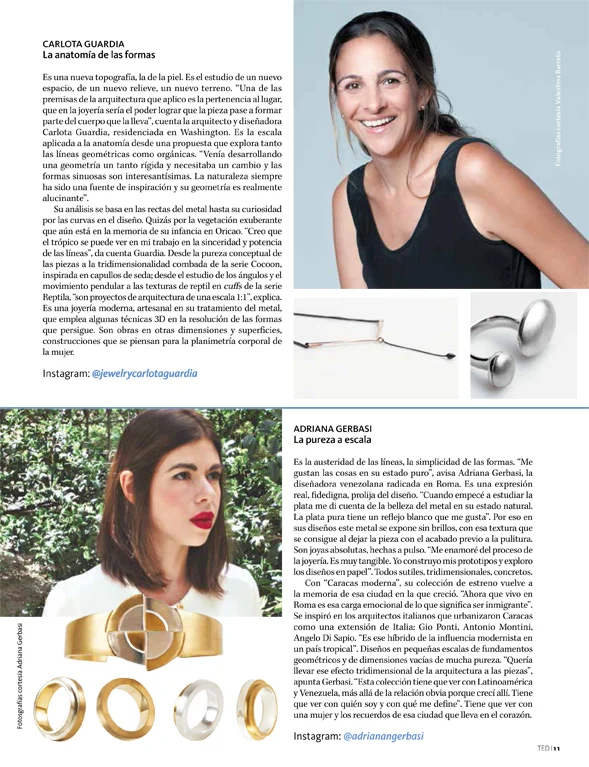 Todo en Domingo Magazine: Caracas Modena collection featured. 21 August 2016.