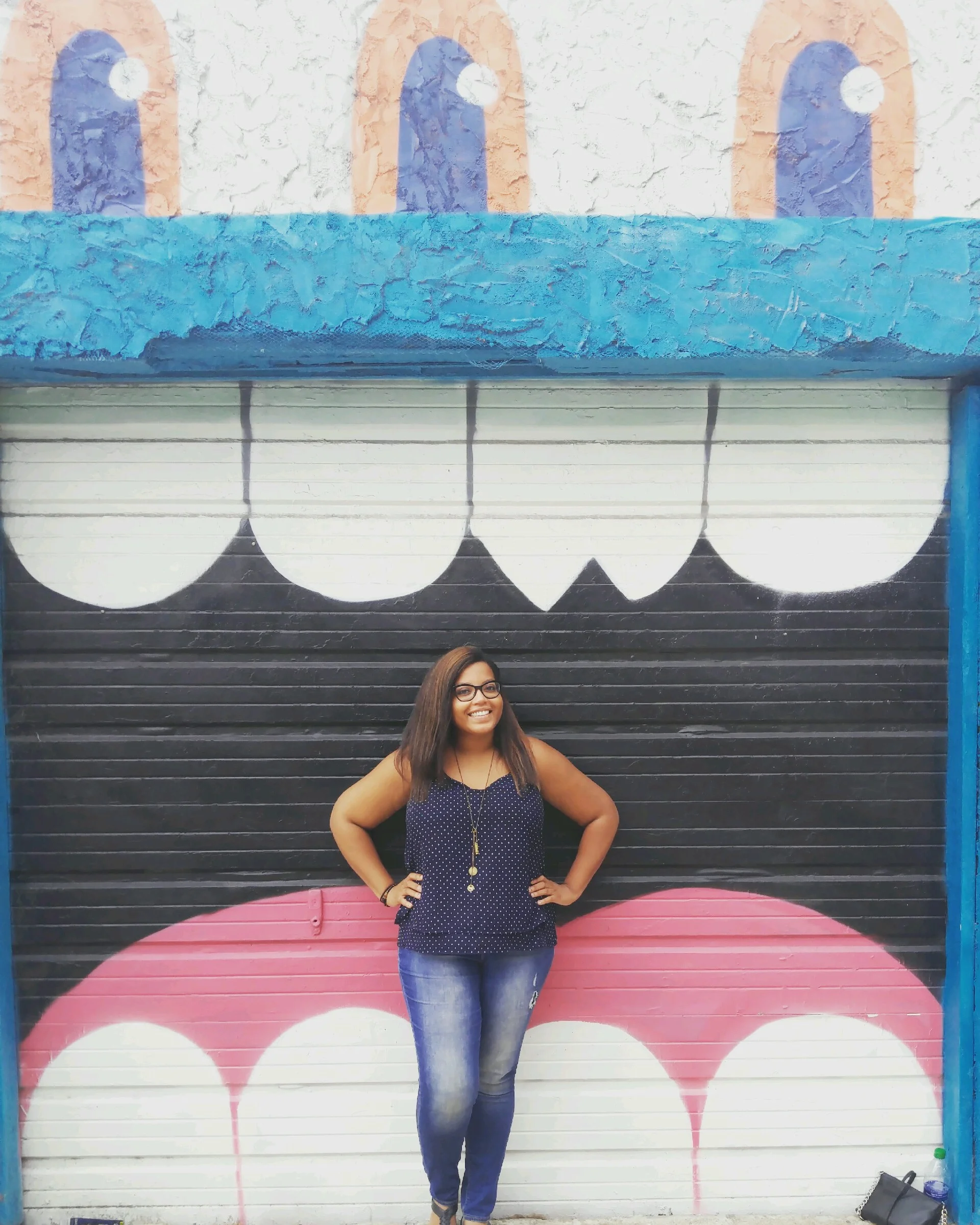 As you're walking towards the tunnel from Krog Street Market you will notice some beautiful wall art. This one was my favorite.