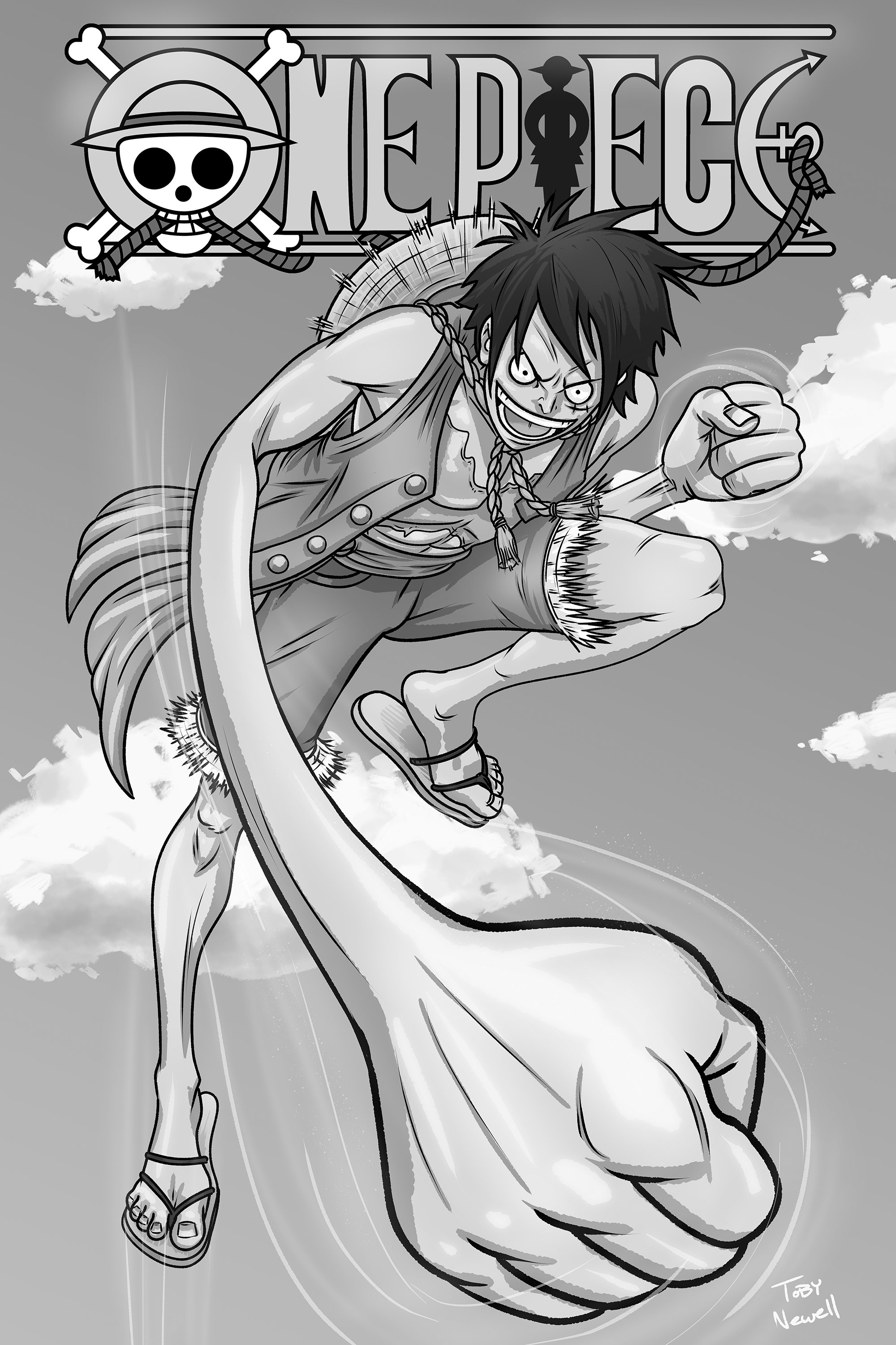 coloriage one piece  Coloriage, Dessin one piece, Coloriage super héros