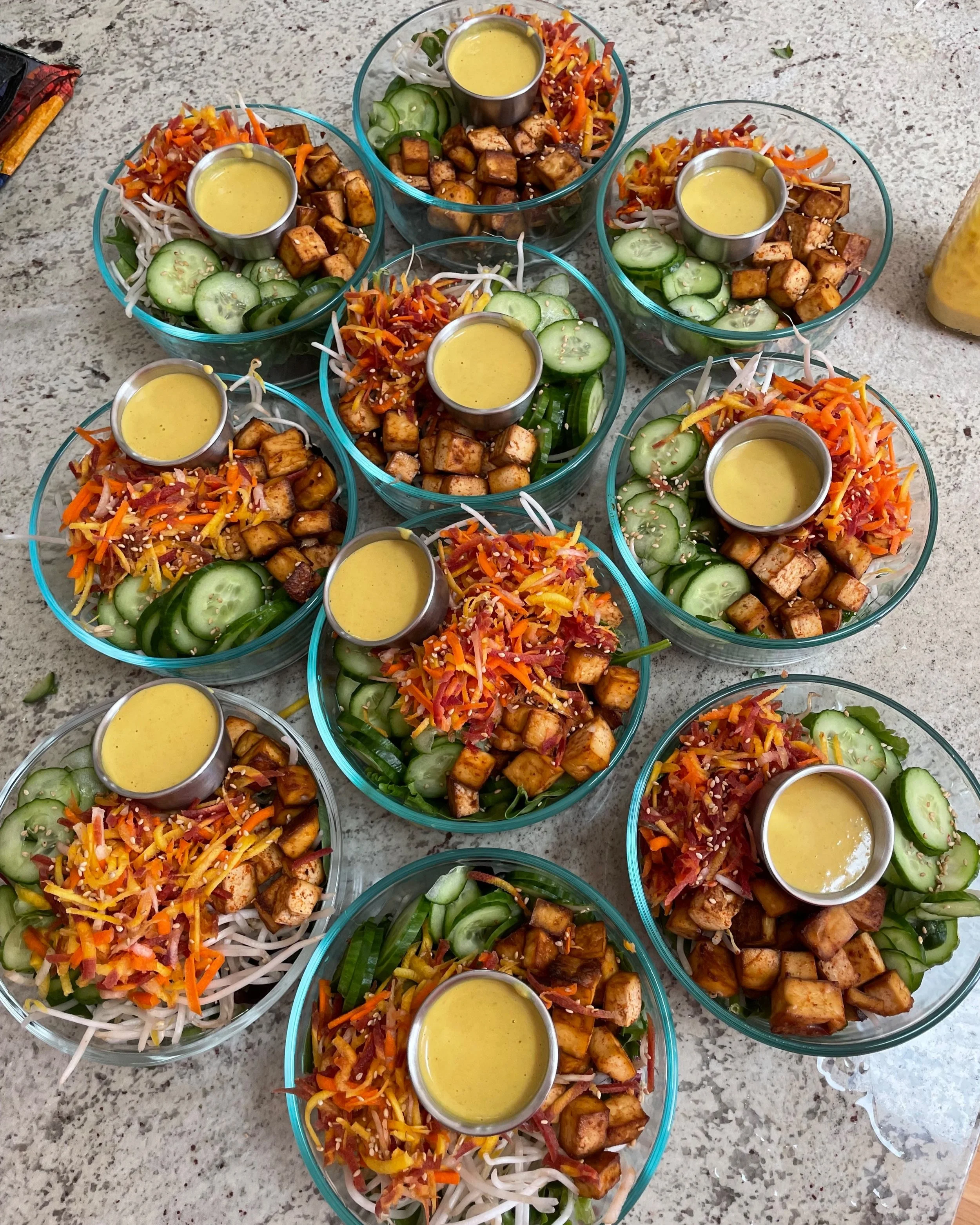 weekly meal prep for a private client  