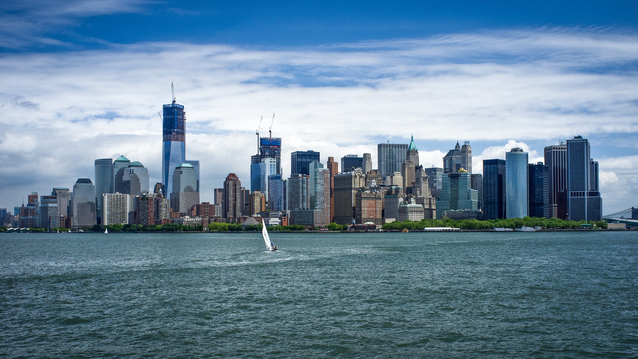 New York City from the Ellis Island Ferry - May 6, 2012