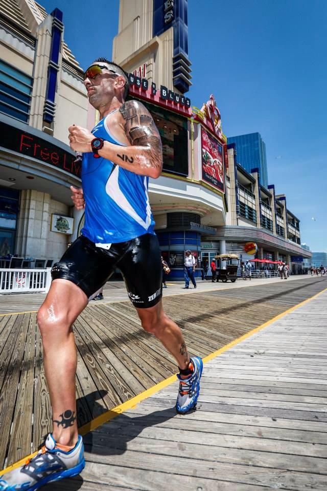 The author, fit and sharp, at Challenge Atlantic city in 2014, where he finished 3rd