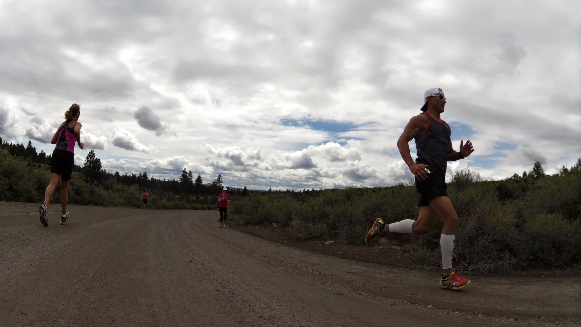 CBCG athletes attacking hills at our Bend Spring Training Camp
