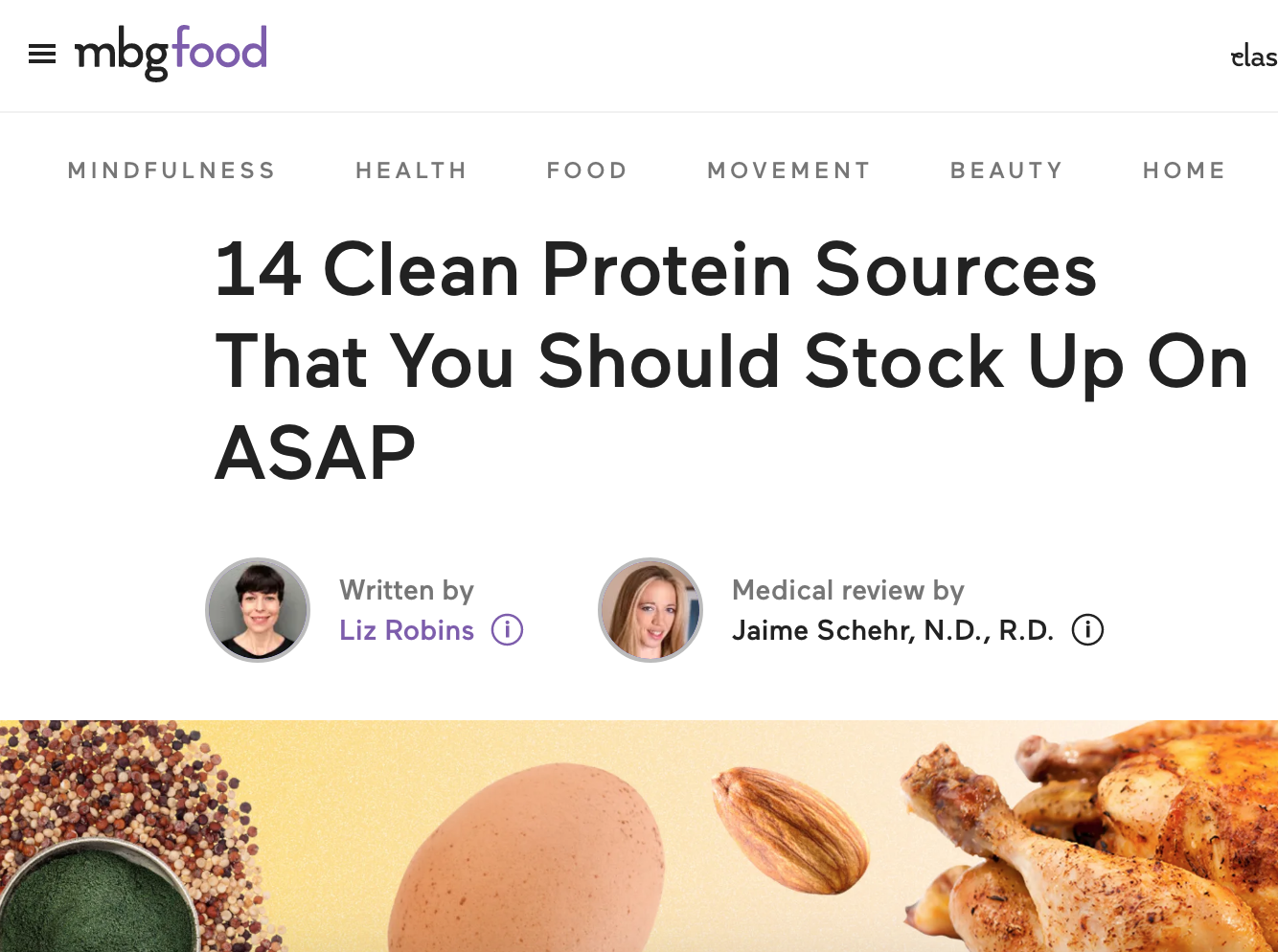mindbodygreen –&nbsp;Clean Protein Sources