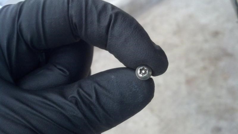 Security torx bolts are... horrible.