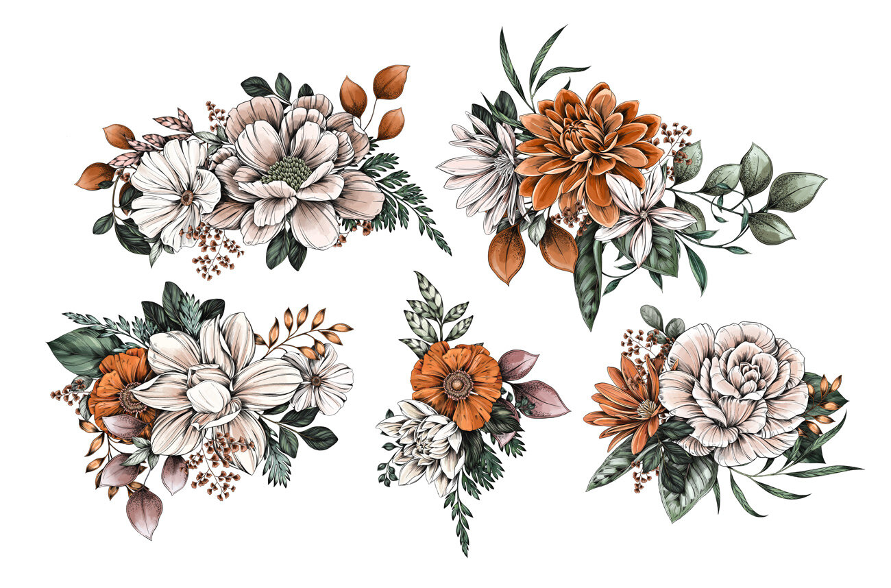 Maggie Enterrios floral botanical illustration littlepatterns