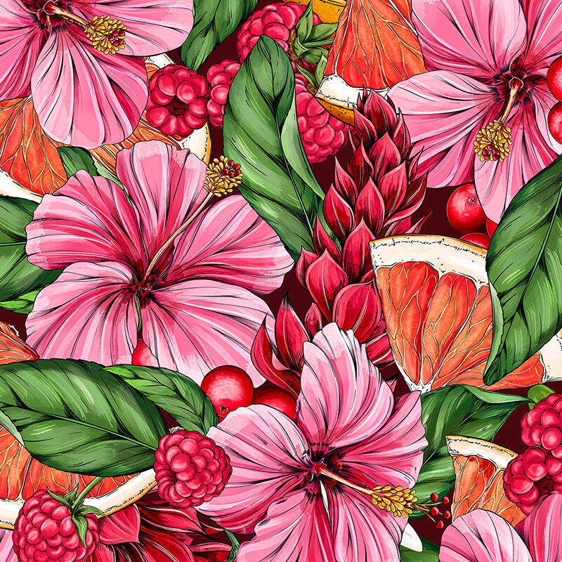 Botanical Illustrator littlepatterns__0000s_0015_Maggie-enterrios-pattern_0019_Hibiscus-berries-red-pinks.jpg