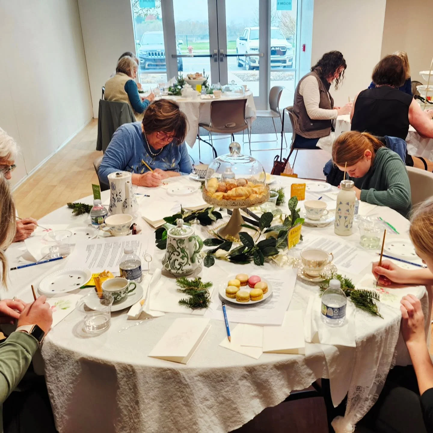 Thank you @byronrec for hosting such a lovely tea and painting event! These ladies did an amazing job of creating beautiful things together!❤️