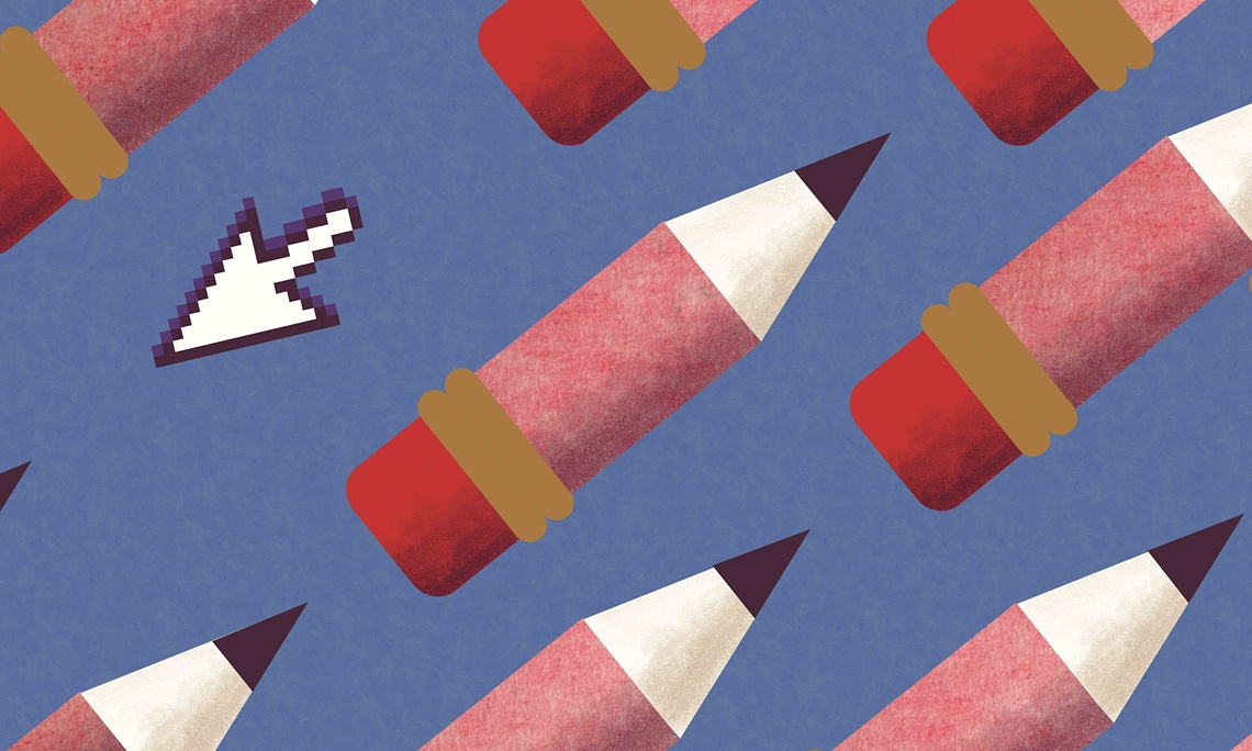 The art revolution will not be digitised. Illustration: Olivia Newsome , BA Hons Illustration student