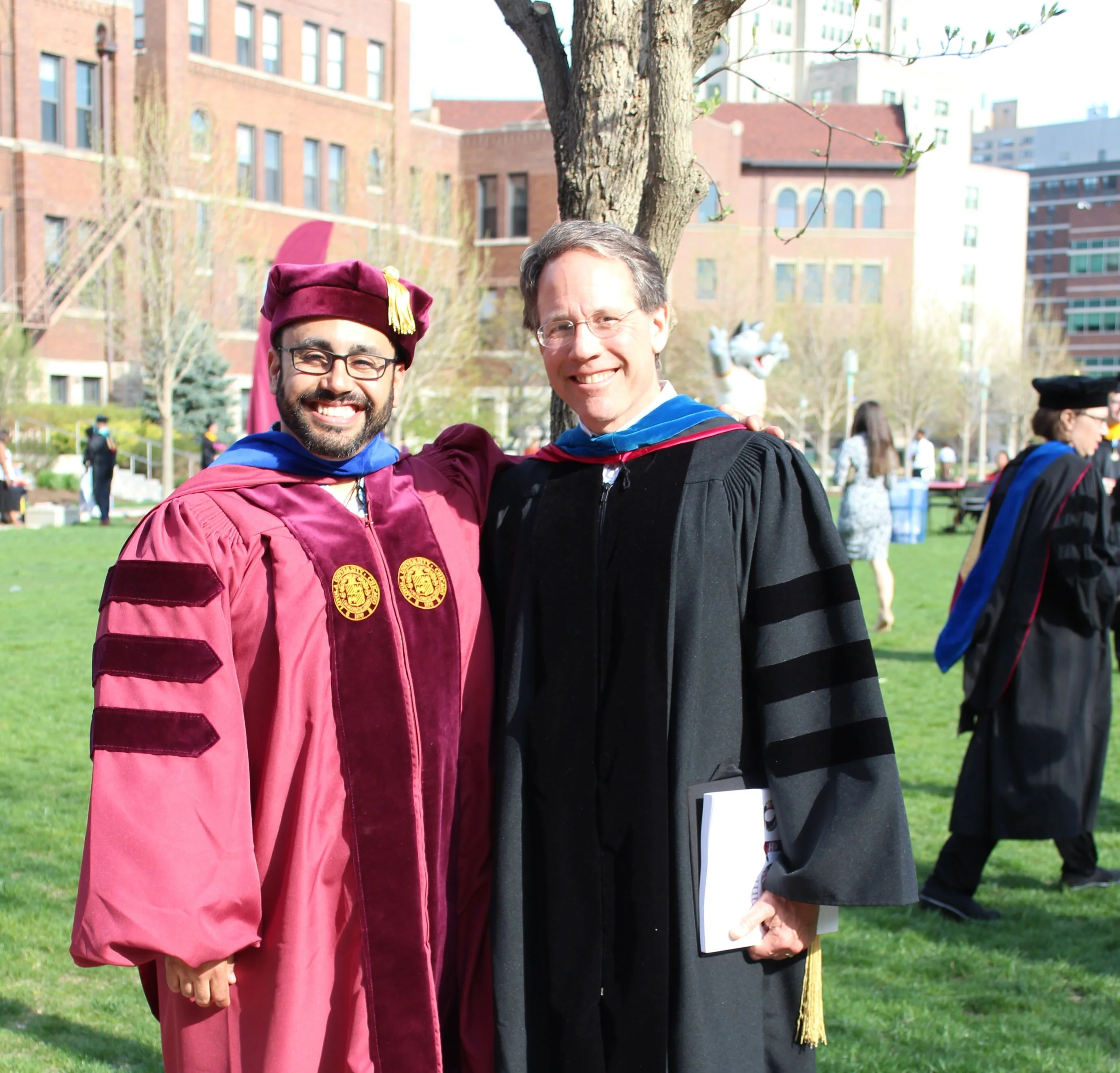  Dr. Marlon Lutz and Dr. Becker on Graduation Day (May 11, 2018) 