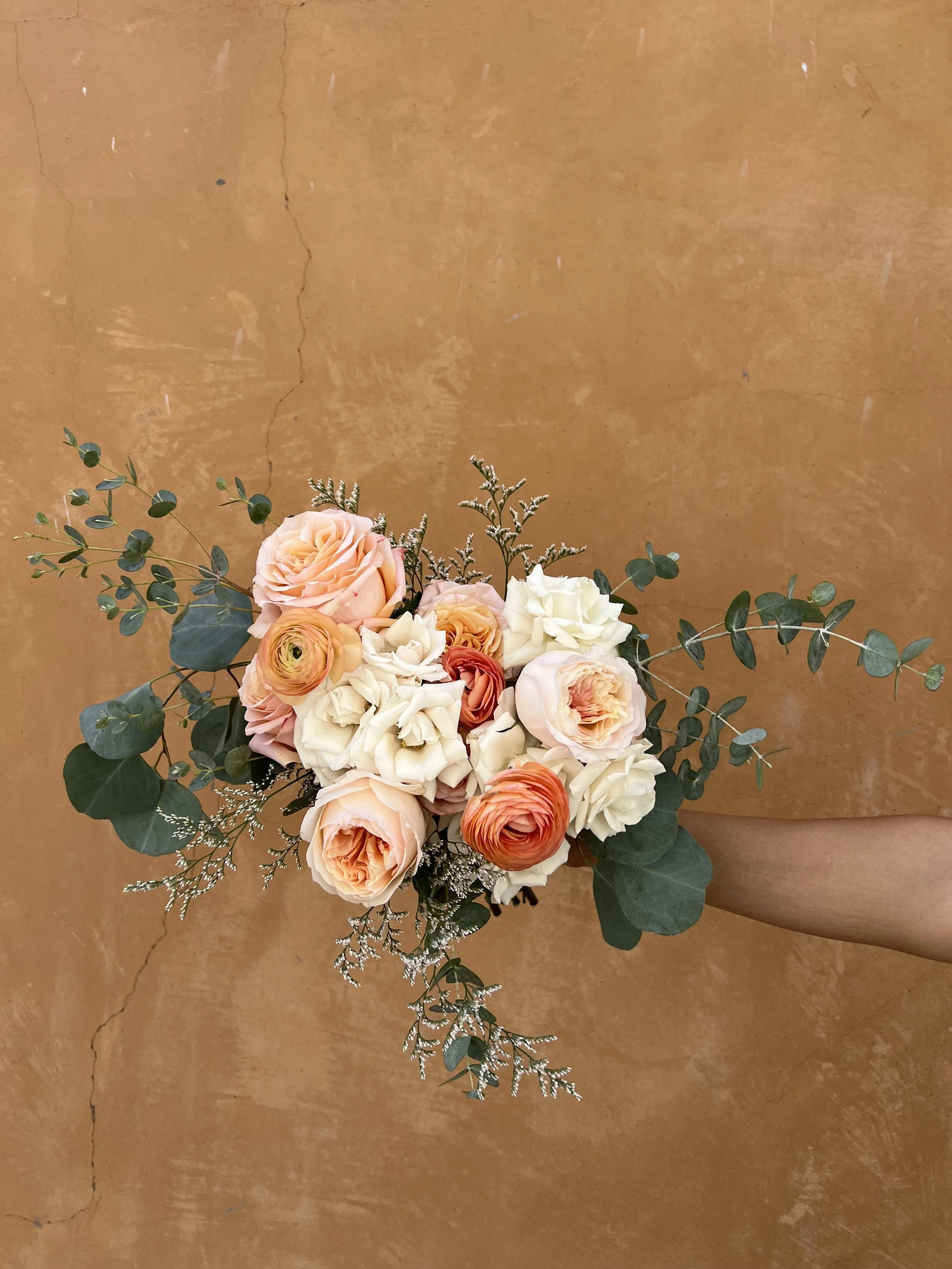 Peach Signature Bridal Bouquet Small