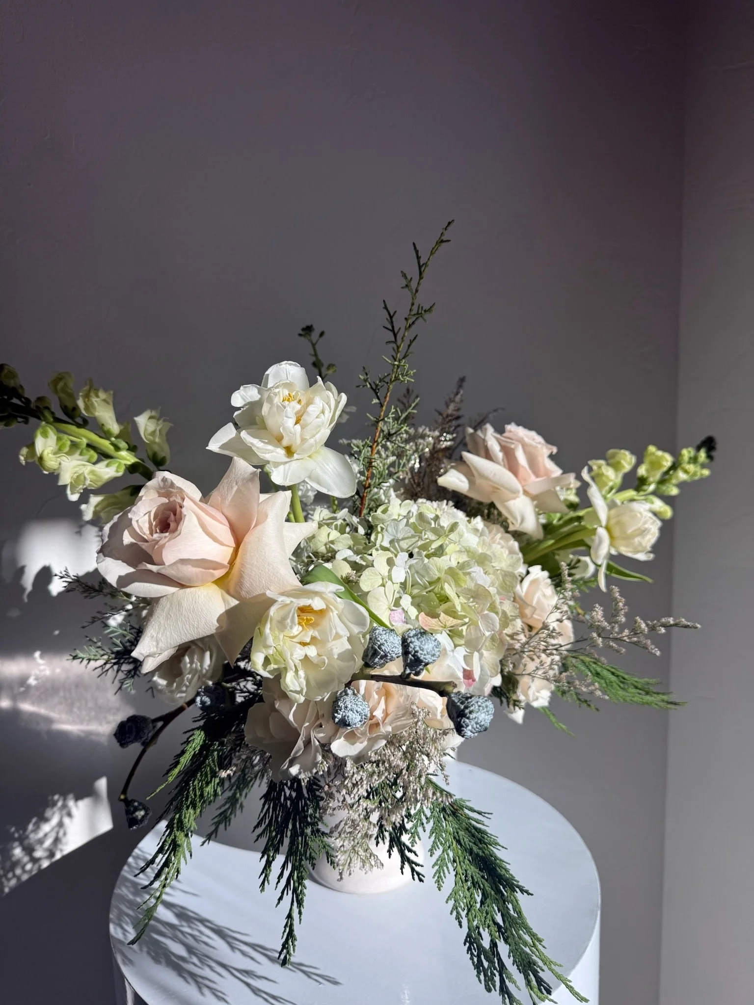 Let it Snow Vase Arrangement