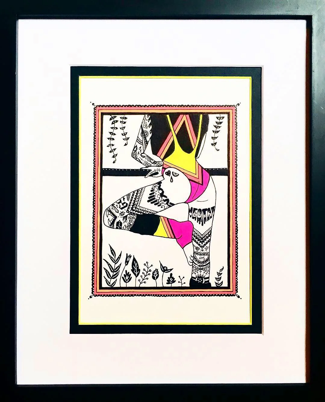 Nectar - pen &amp; ink on paper - sold