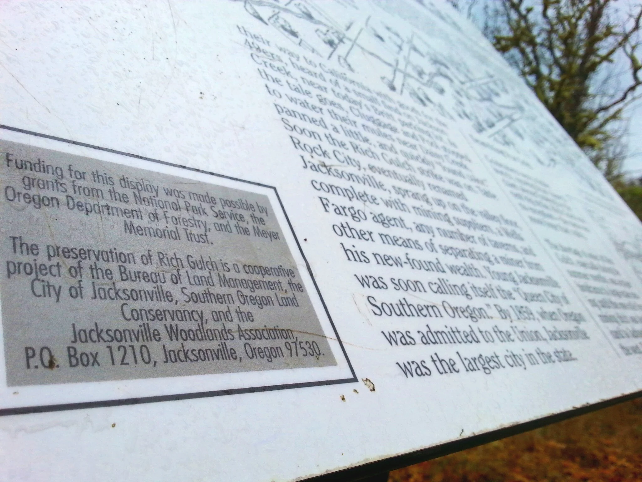 One of many interpretive signs.