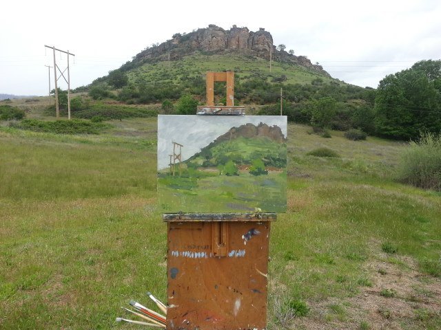 Paint Out at Pompadour Bluff