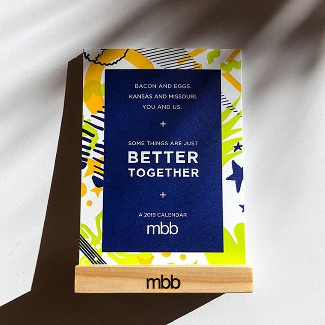 These puppies won their second gold last week, so I thought I’d post a closer look. 🏆 MBB holiday client gifts for 2018– the Better Together calendar.