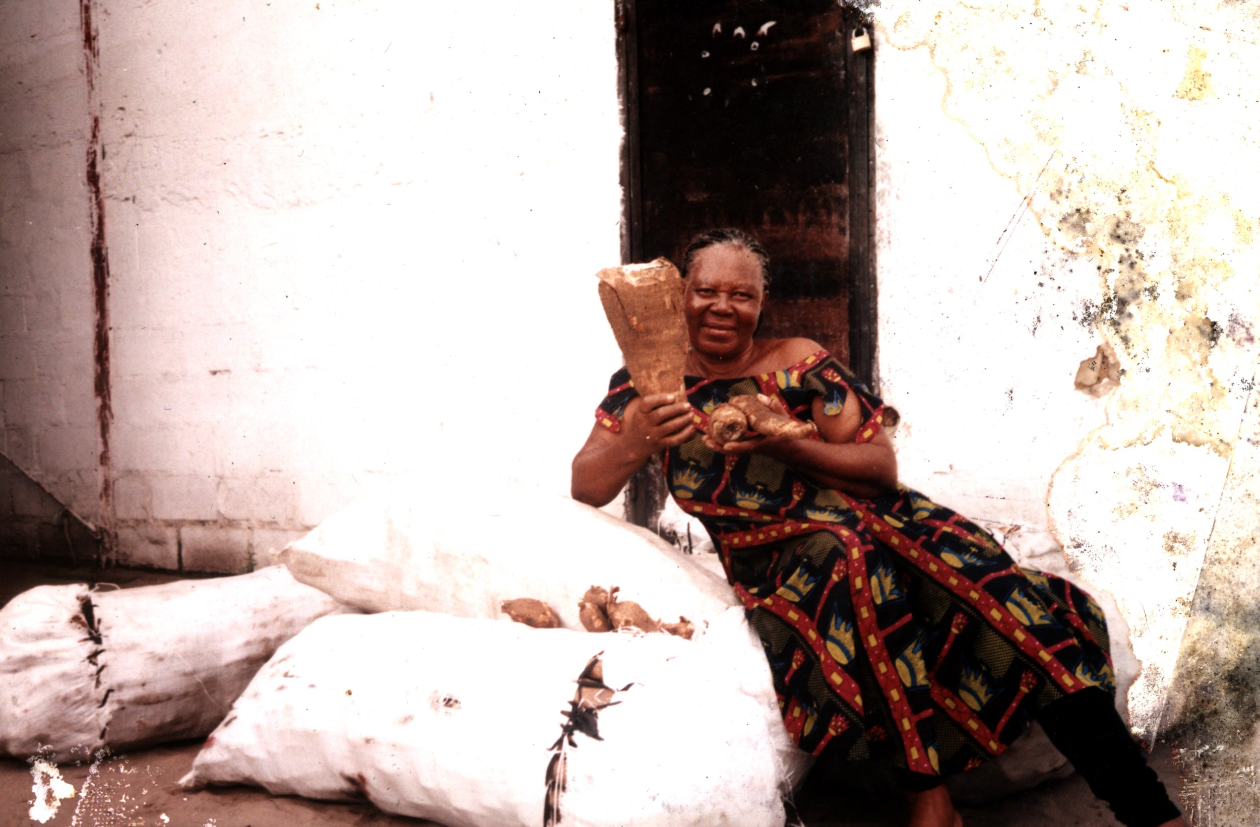 Celebrating a harvest from the old farm in 2003