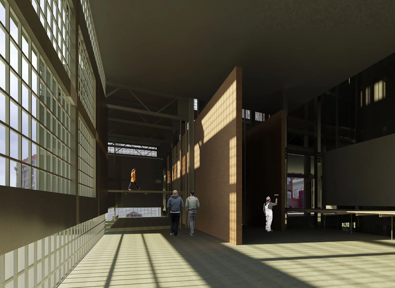 work room view | rendering - revit