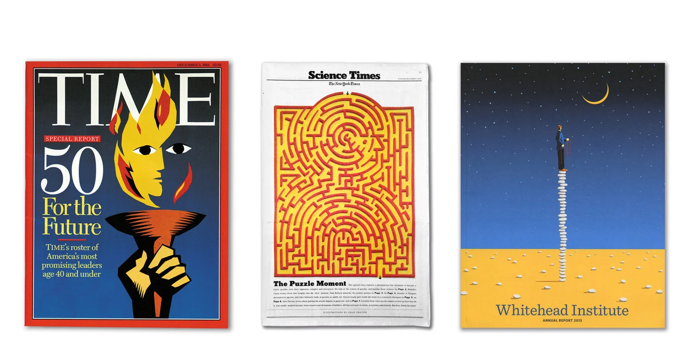 ^ Commissioned corporate and editorial illustration.