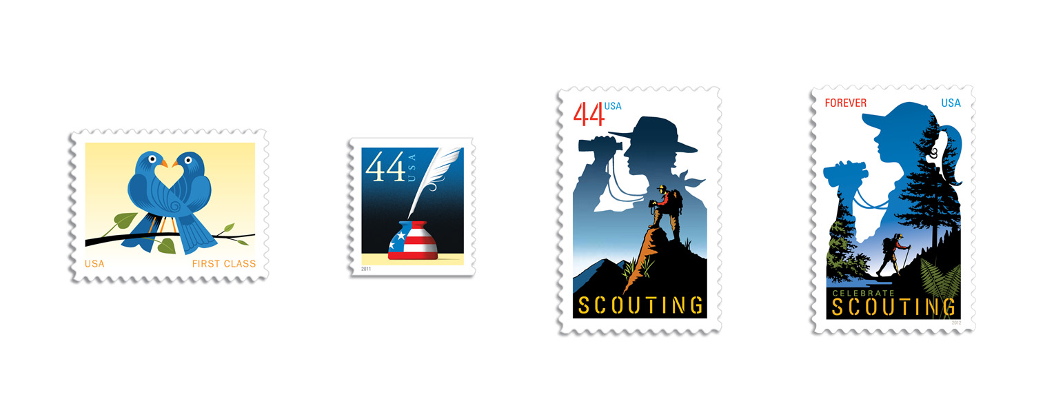   ^ &nbsp;Selected stamps. USPS. 