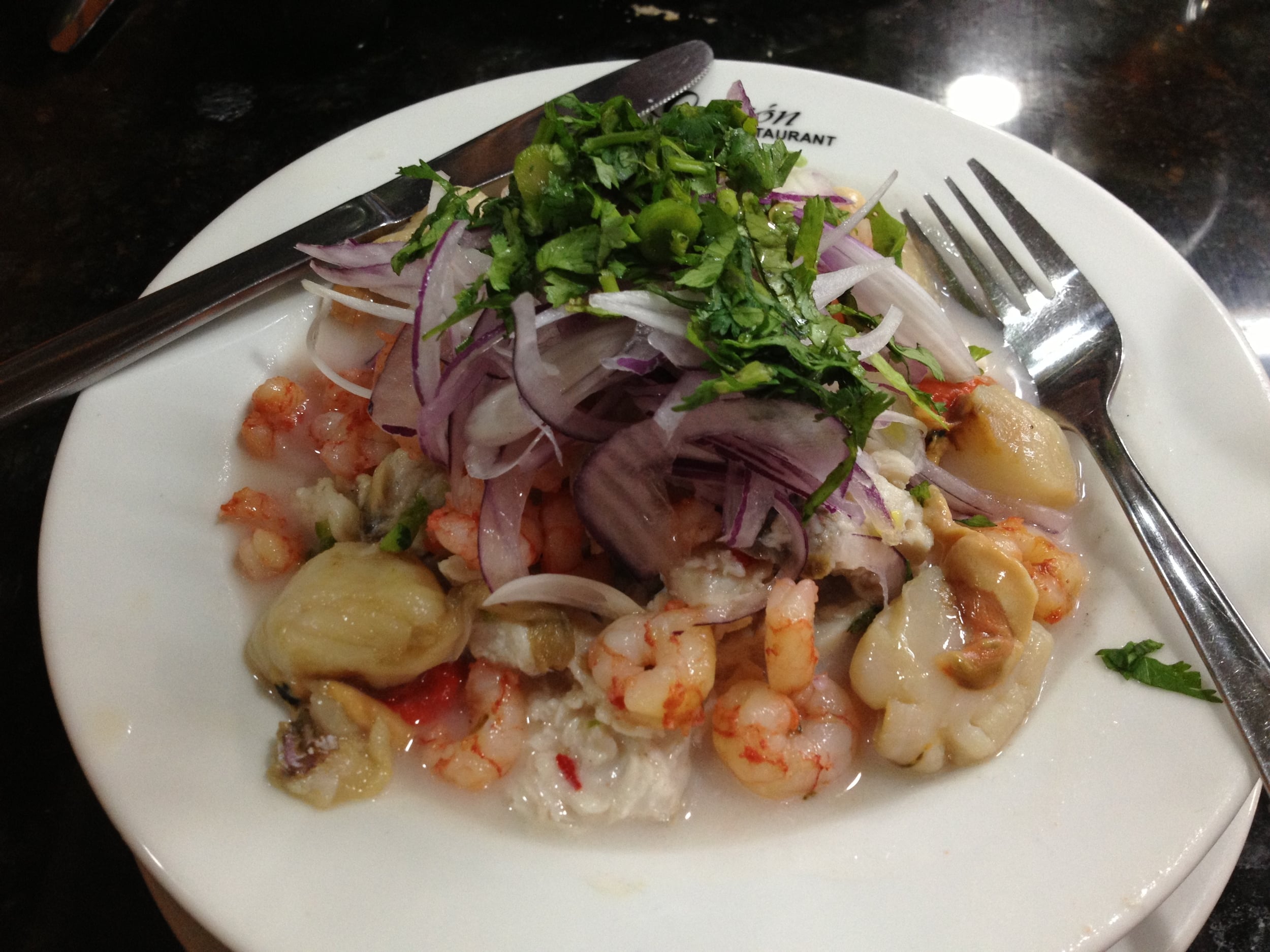 Ceviche - Raw Seafood Cured in Lemon & Lime juice