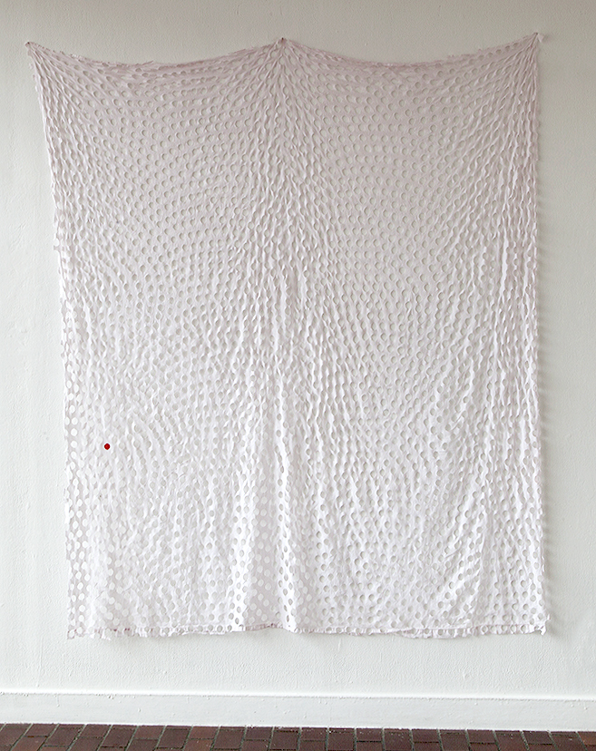 Getting the Spots Out Found bedsheet, polka dots removed. 2018