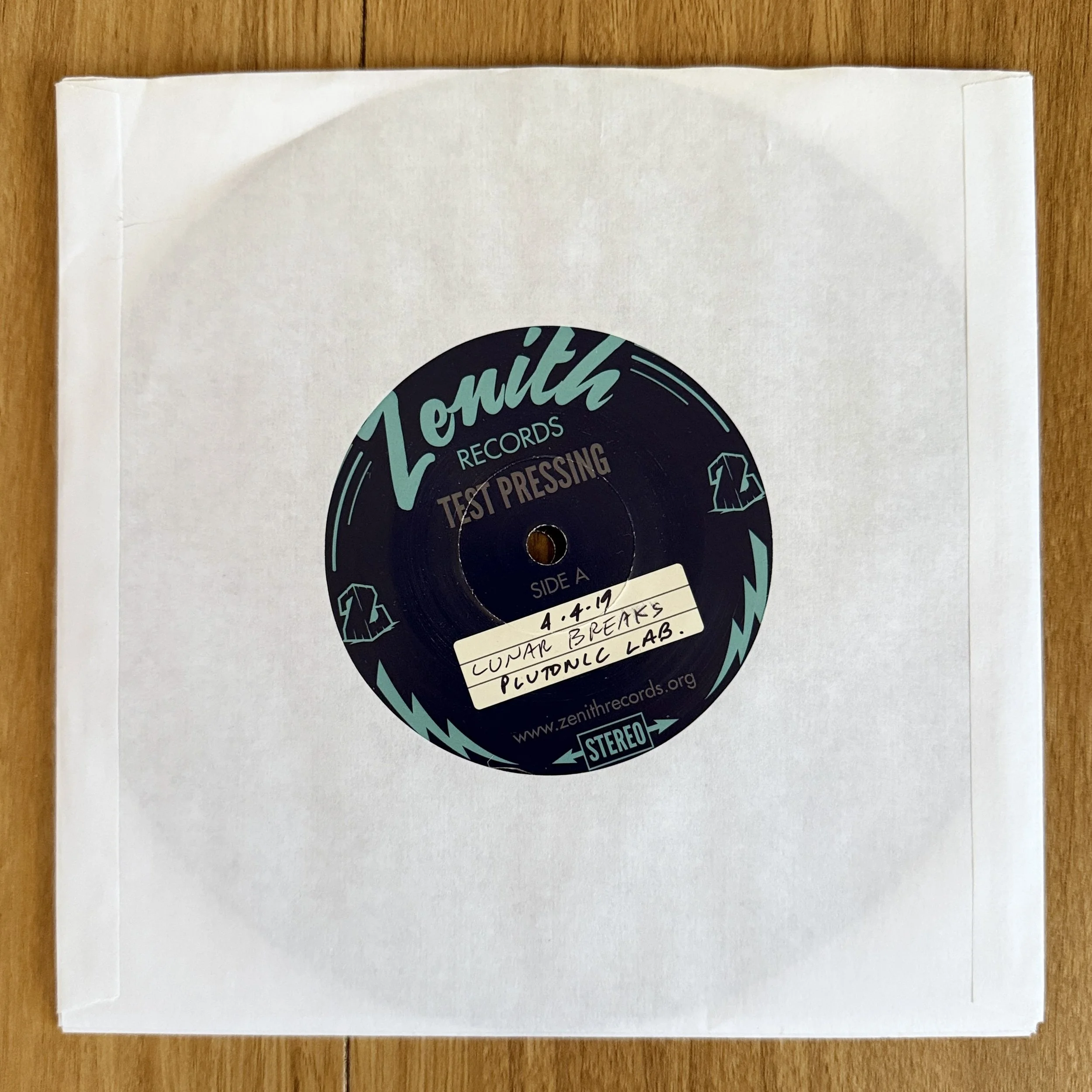RARE TEST PRESSING - Plutonic Lab "Lunar Breaks" 7" EP