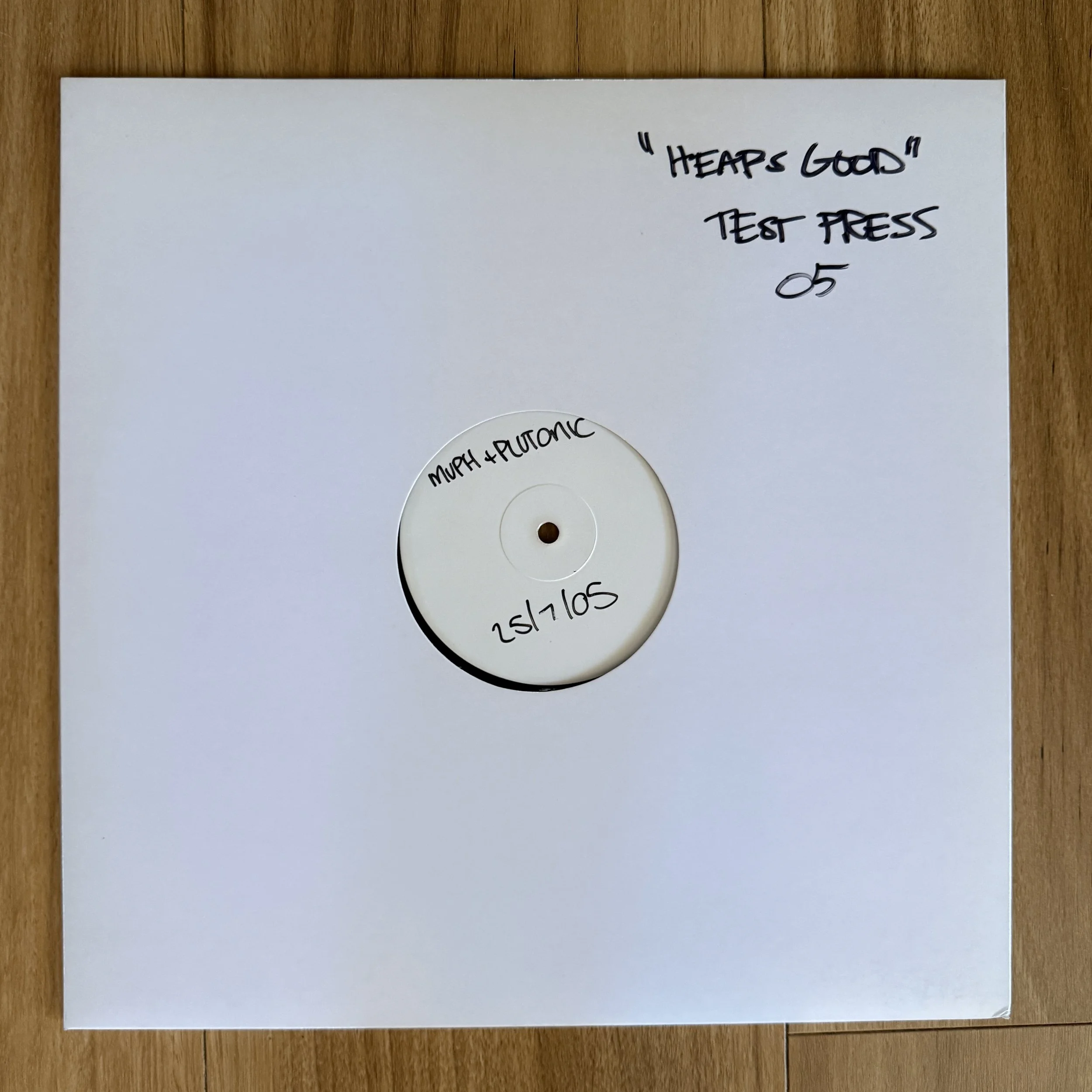 RARE TEST PRESSING - Muph & Plutonic "Heaps Good" 12"