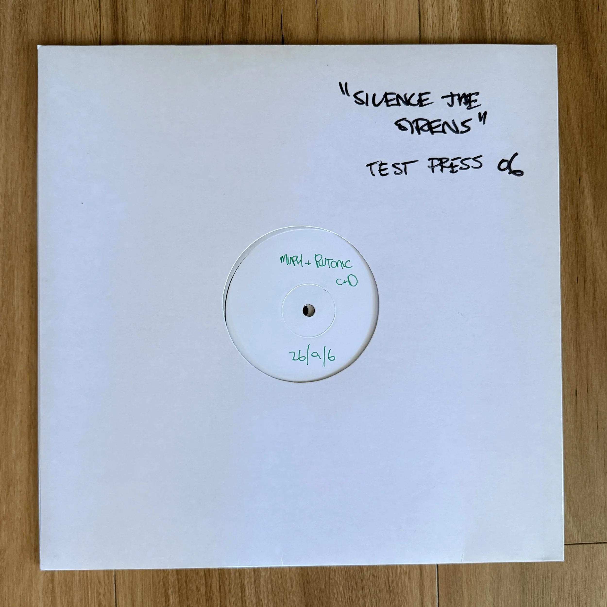 RARE TEST PRESSING - Muph & Plutonic "Silence The Sirens" 2xLP