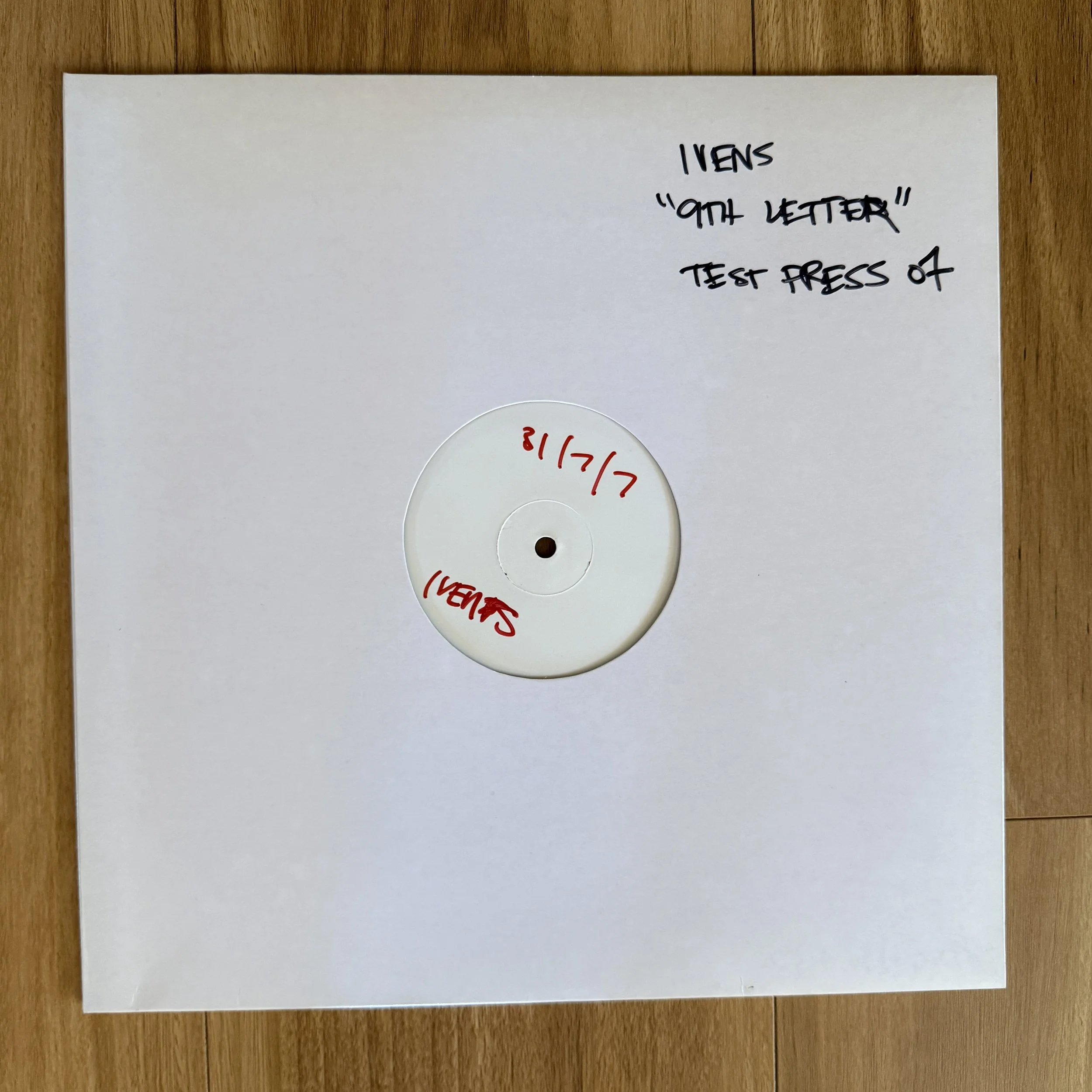 RARE TEST PRESSING - Ivens "The 9th Letter" 12"