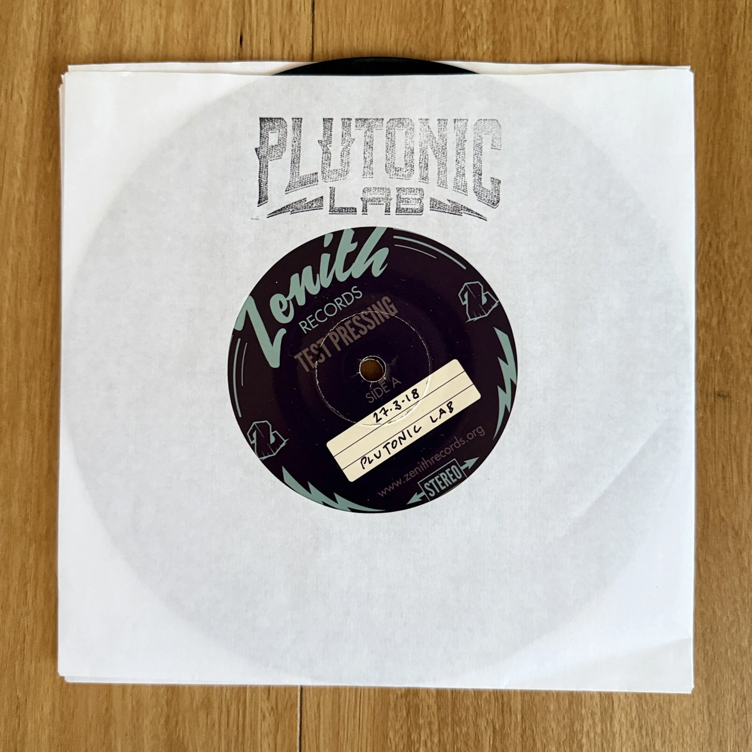 RARE TEST PRESSING - Plutonic Lab "Blind Eyes/Give It Up" 7"