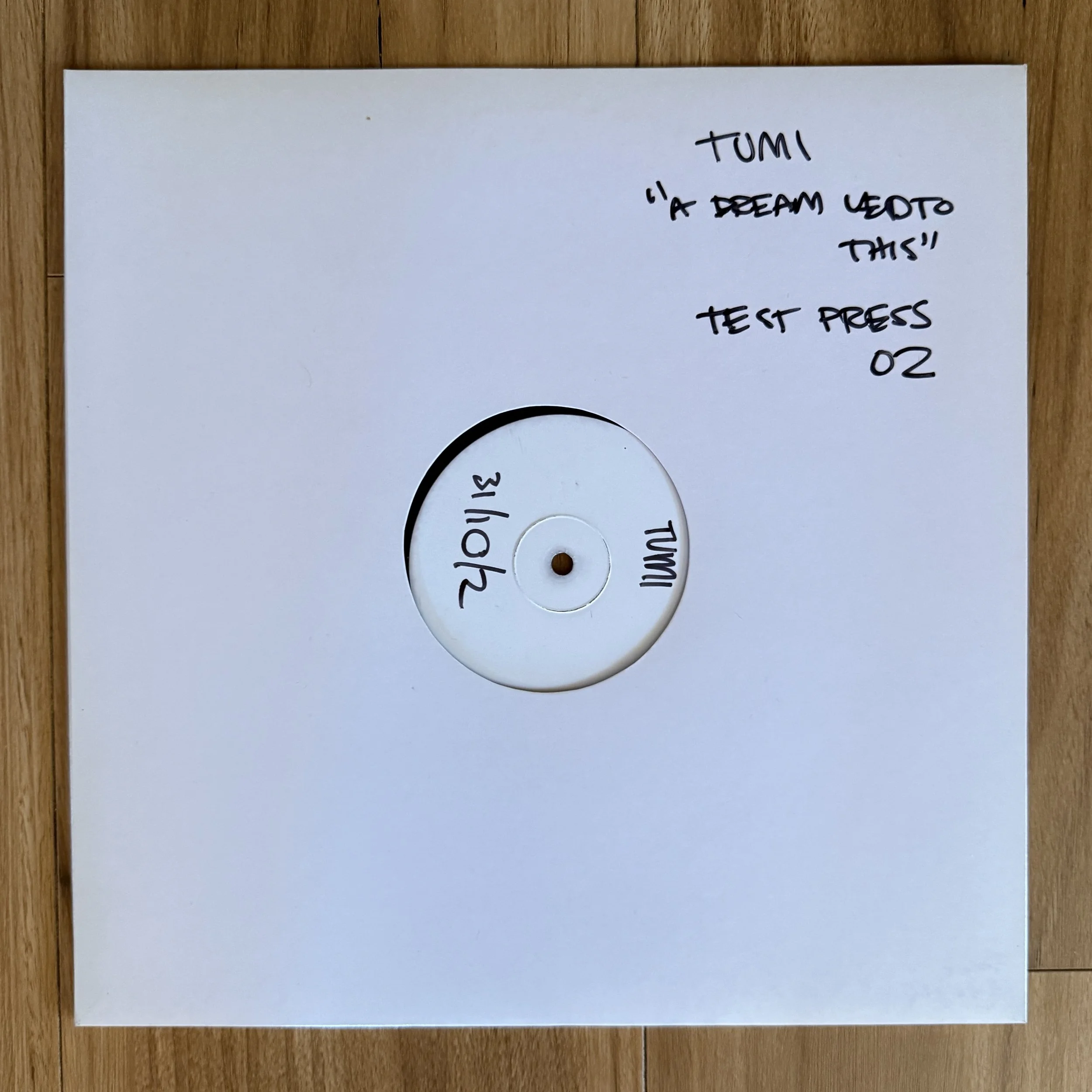 RARE TEST PRESSING - Tumi "A Dream Led To This" EP 2002