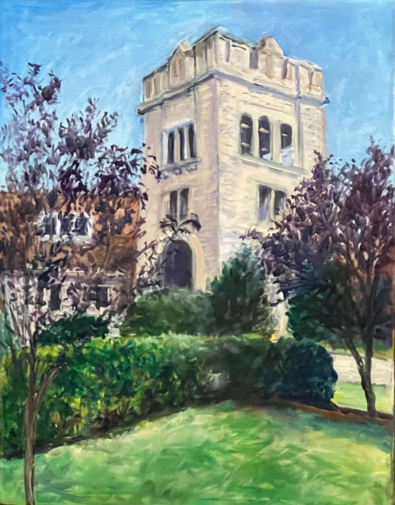 25. Ogden Memorial Presbyterian Church  Artist: Kathy Havens  Oil Painting. $500