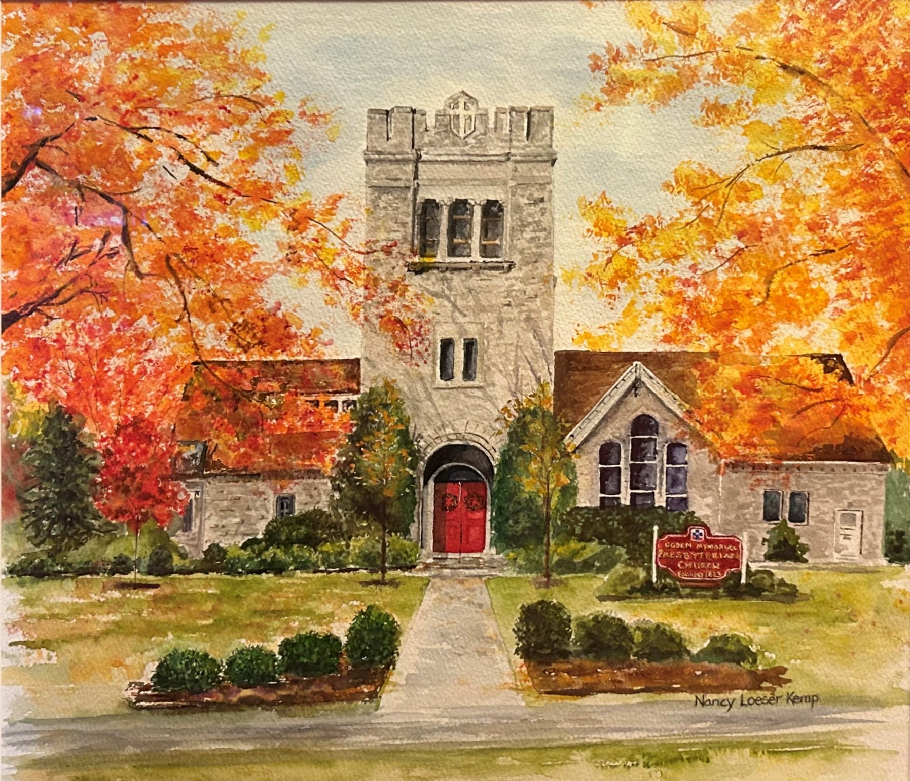17.  Autumn Joy Artist:  Nancy Loeser Kemp  Watercolor   NFS