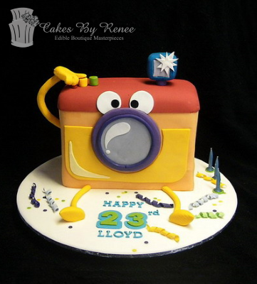 camera photographer photo cake