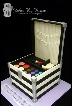 Makeup case cake amazing fashion