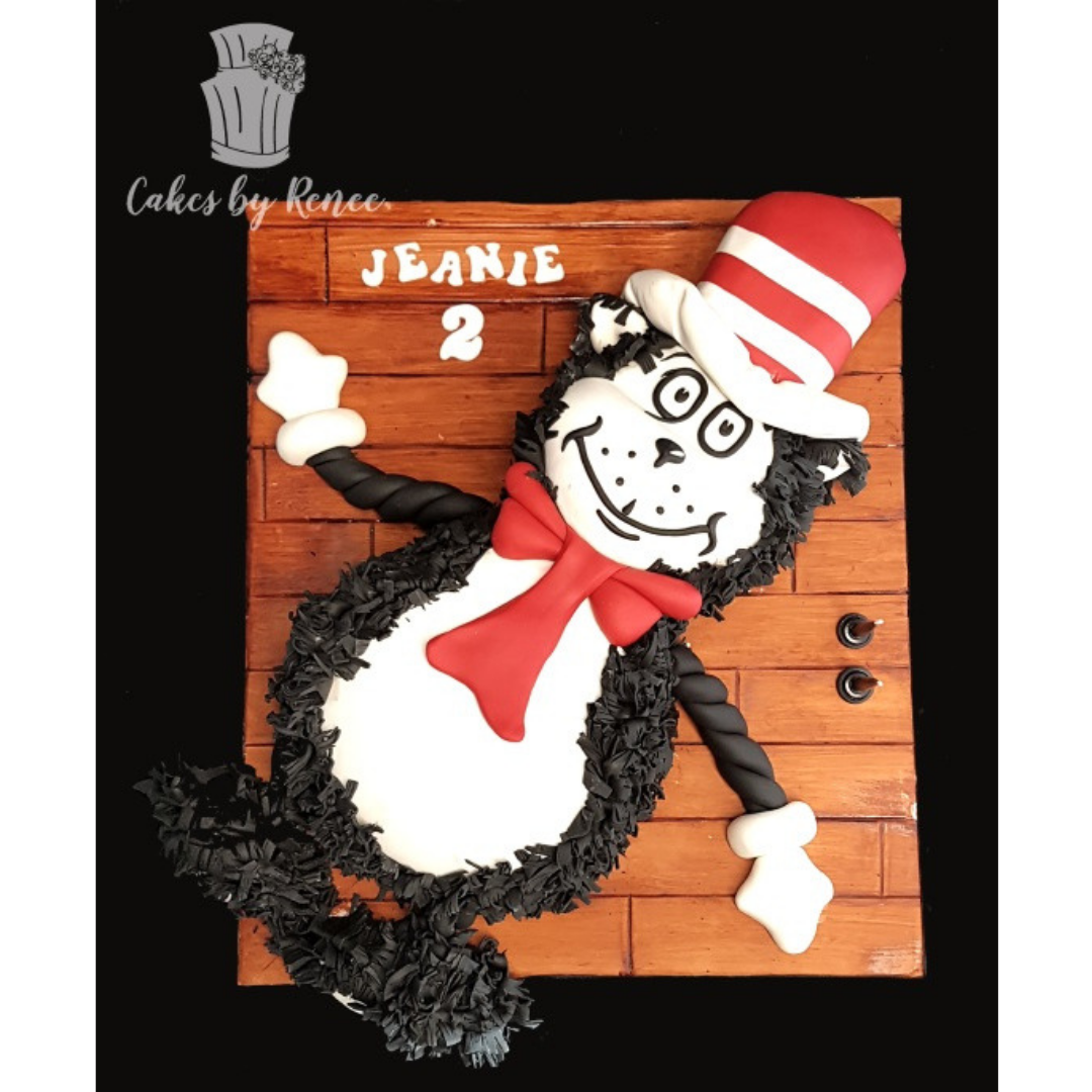 Cat in the Hat cake dog chew toy cake