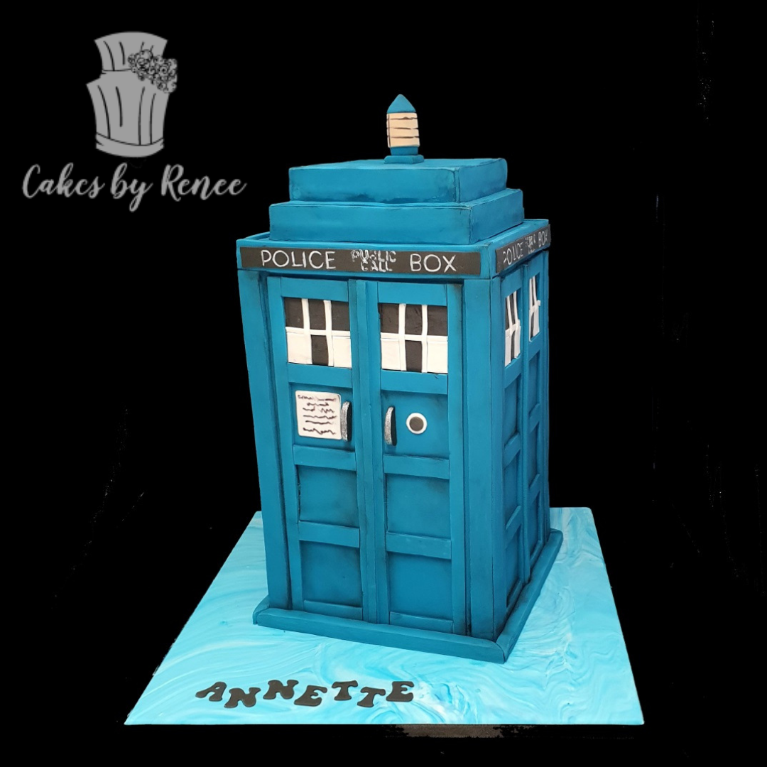 Dr Who cake Phone Booth Tardis Cake amazing