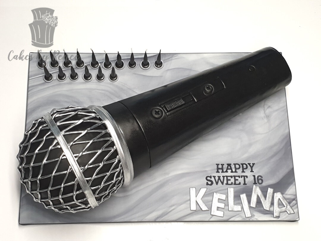 Music Singer microphone cake