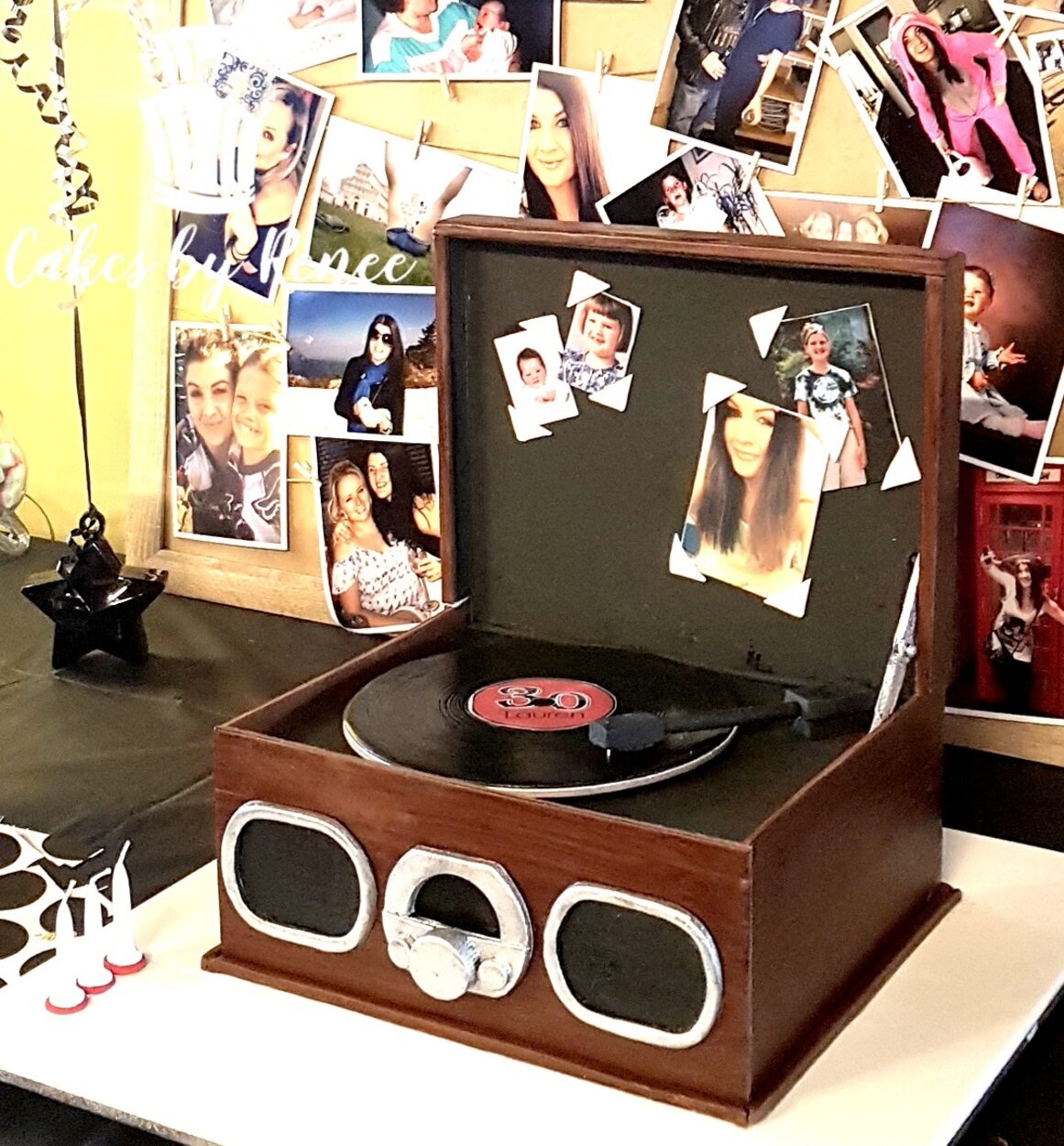 old school record player cake realistic amazing