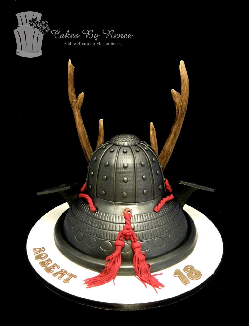 3D samauri helmet cake amazing china