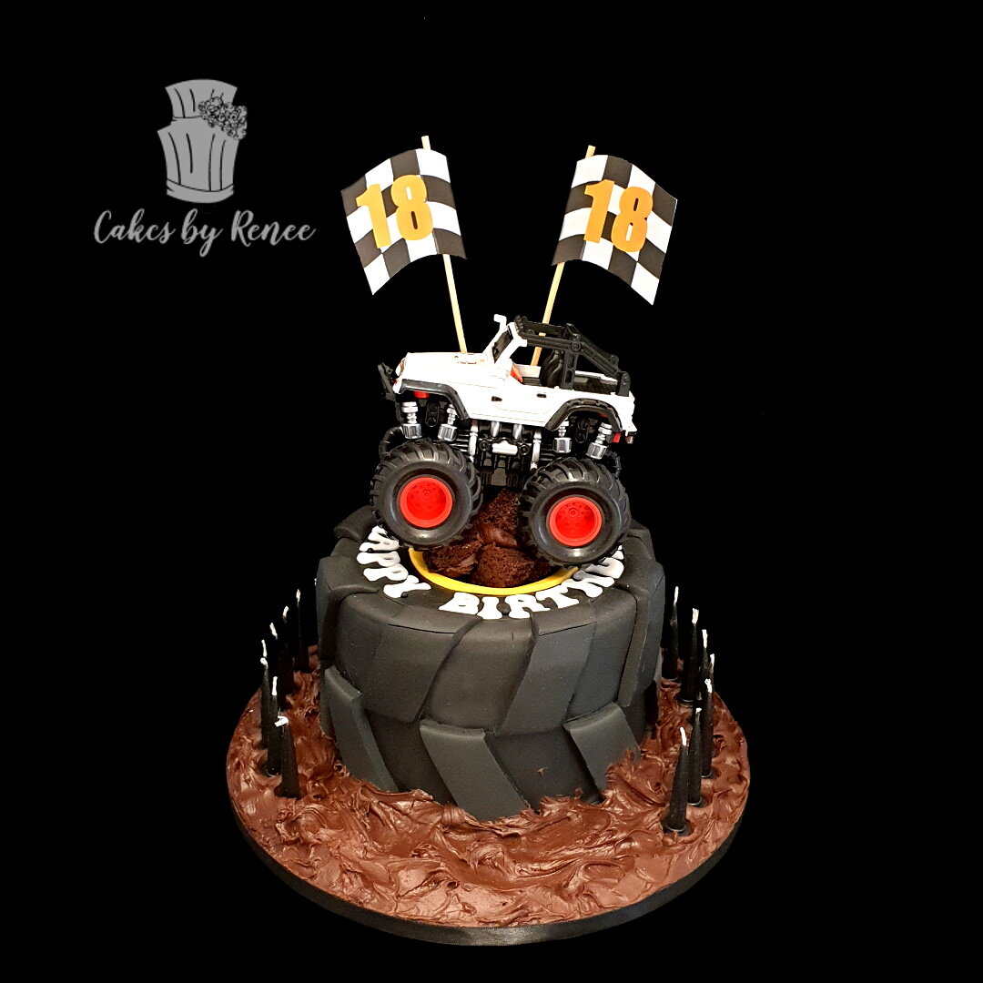 Wheel Car cake birthday boys