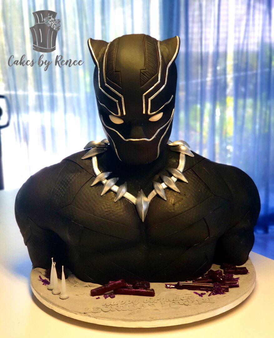 Avengers torso cake Black Panther 3D amazing cake