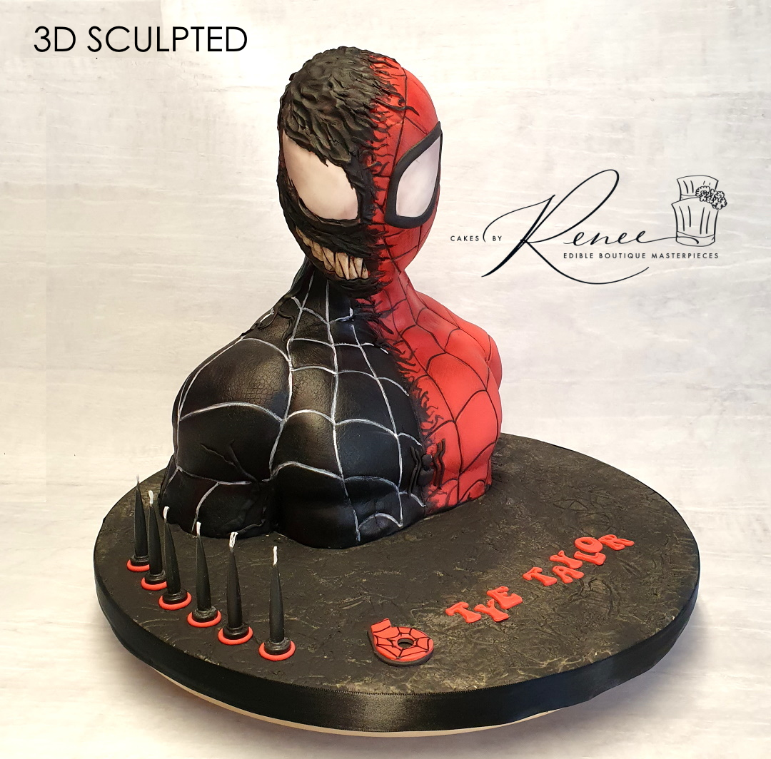 Venom Spiderman Torso 3D cake Avengers amazing